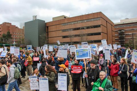 photo of the crowd at the research rally