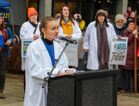 sophie speaking about her research