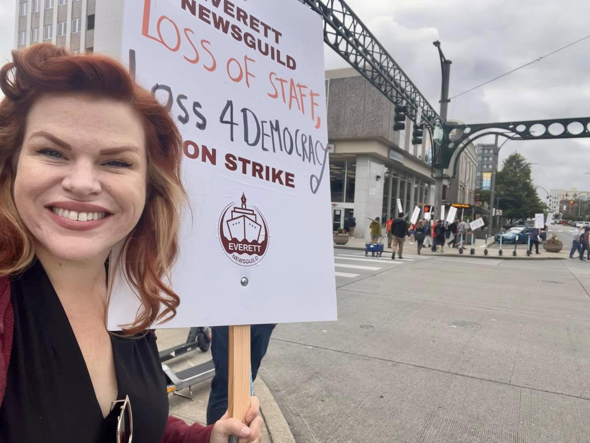 mary fosse on everett newsguild strike