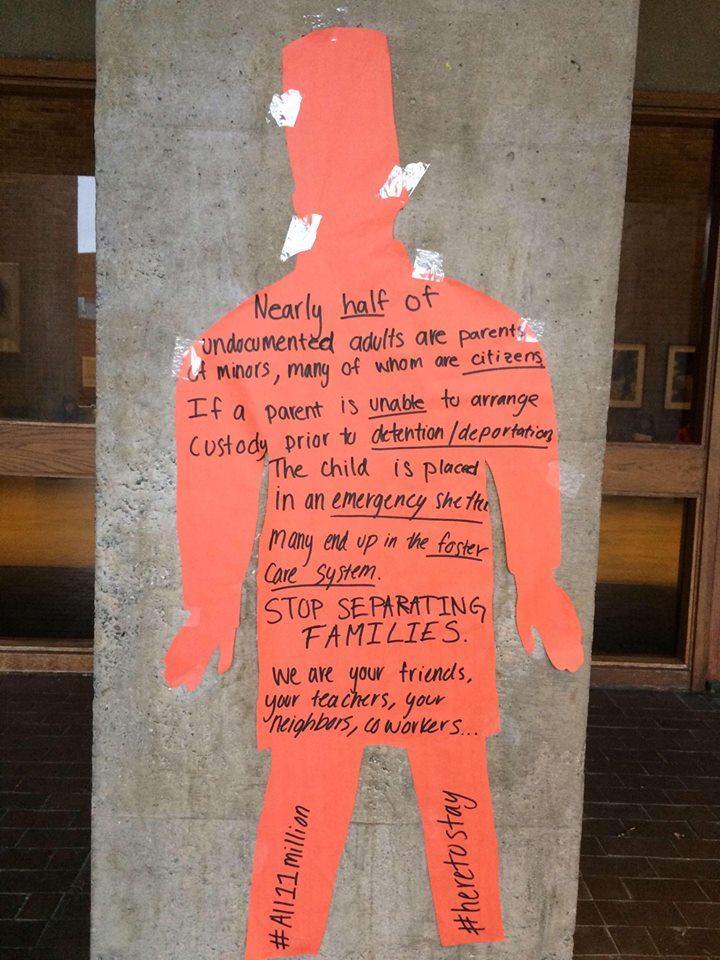 Nearly half of undocumented adults are parents of minors, many of whom are citizens. If a parent is unable to arrange custody prior to detention, the child is place in an emergency shelter. Many end up in the foster care system. STOP SEPARATING FAMILIES..