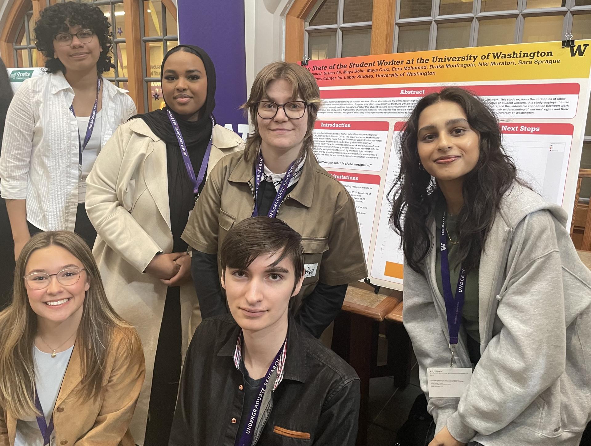 bridges center research team and assistants at the undergraduate research symposium