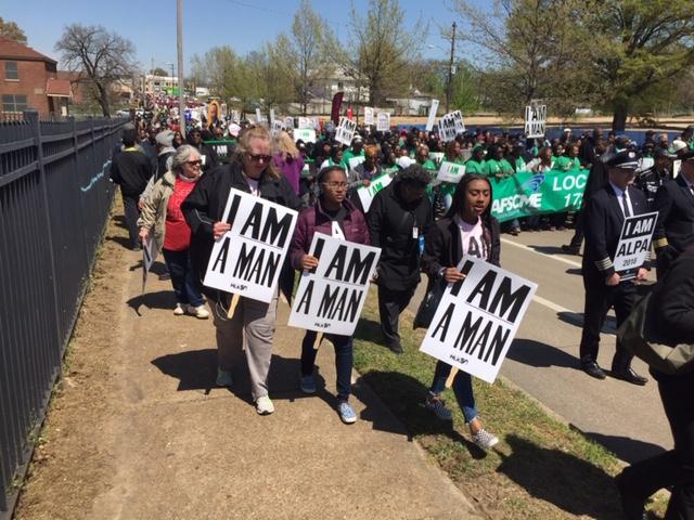Marchers in Memphis, April 2018
