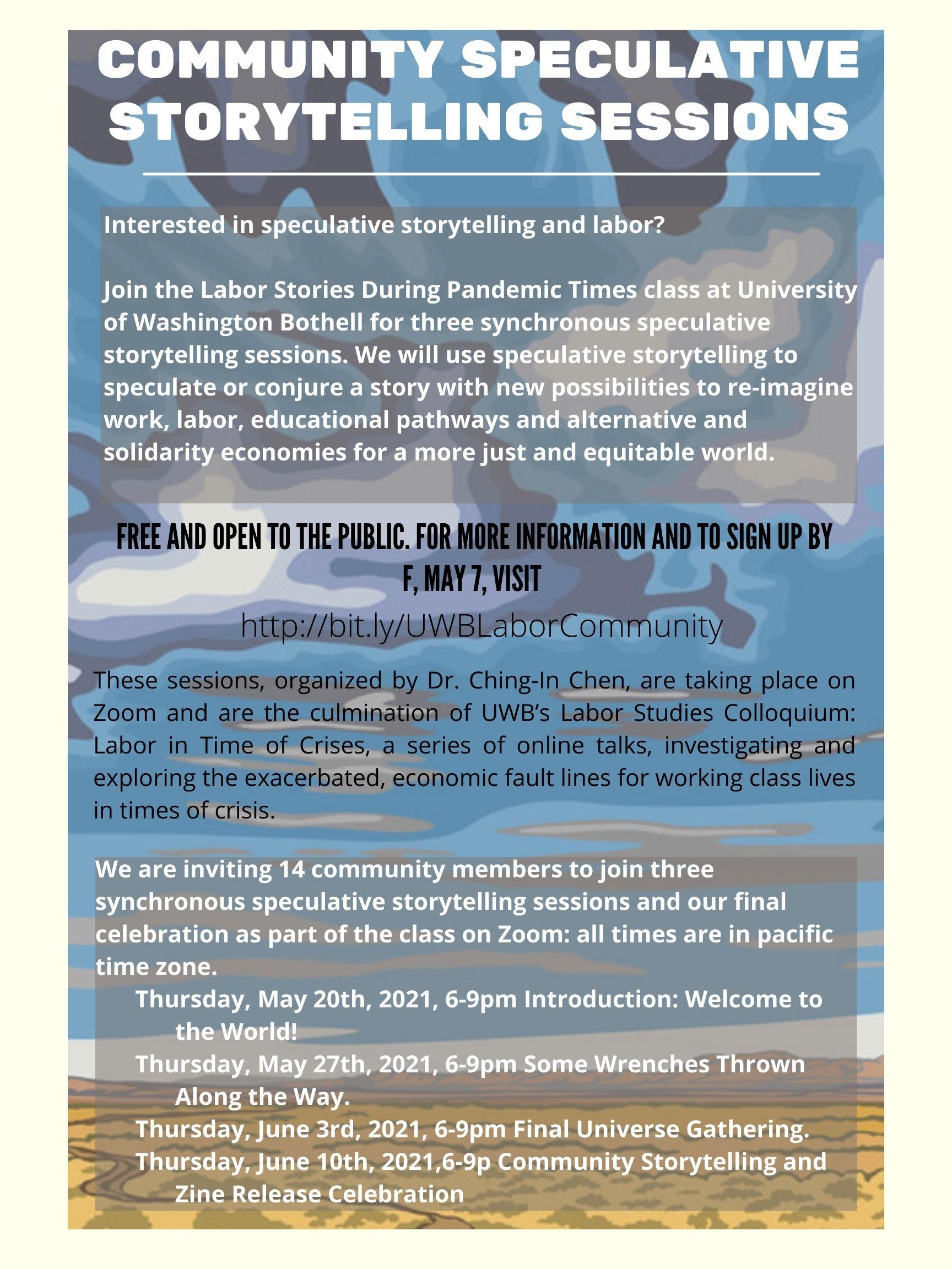 UWB Labor Stories: Community Story Telling Invitation