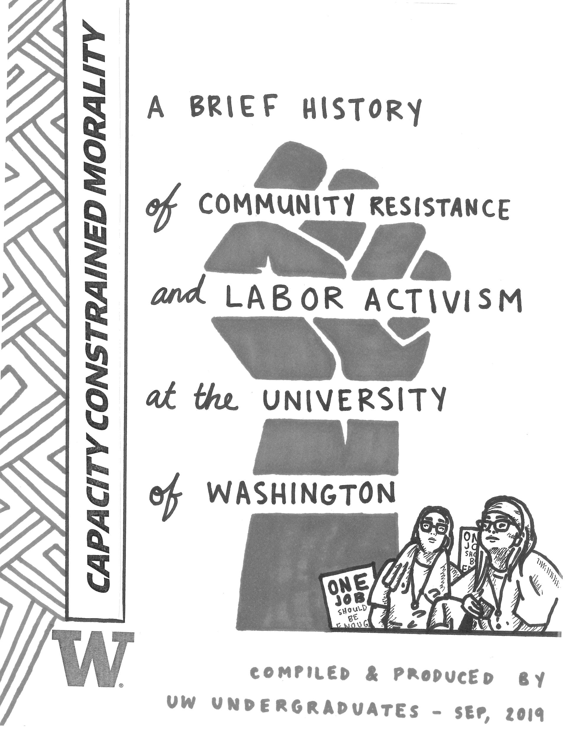 Front Cover of Zine, Illustrated by Yasmin Ahmed